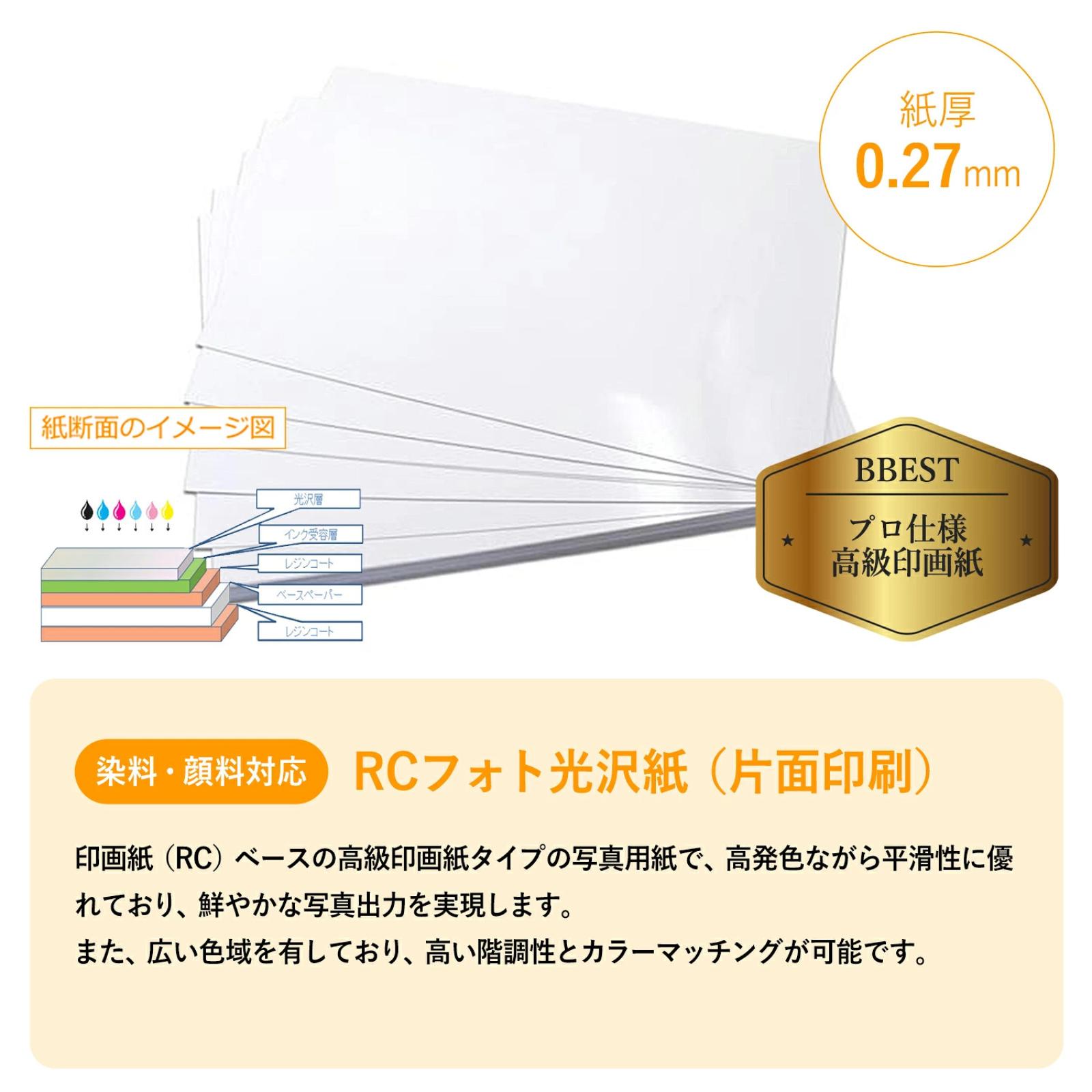 BBEST RCフォト光沢紙 A5 商品特徴